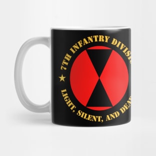 7th Infantry Division - Light, Silent, and Deadly wo Bkgrd Mug